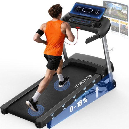 Foldable treadmill with auto - treadmill,