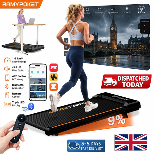 Walking pad with incline - with,