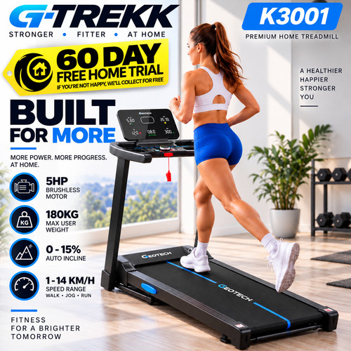 Trekk treadmill 5hp - 5hp, 180kg