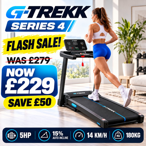 Trekk treadmill 5hp auto - g-trekk,
