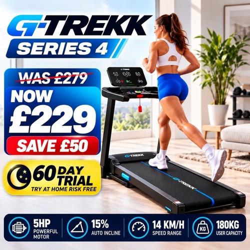 Trekk 5hp treadmill auto - 5hp, 15%