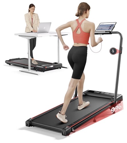 Folding treadmill with - , 9%