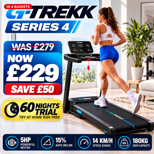 Gtrekk treadmill 5hp auto - treadmill,