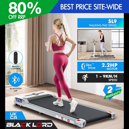 Black lord treadmill underdesk - black,